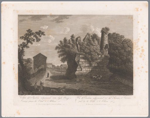 View of the tombs of the Horatii and Curiatii (Albano)