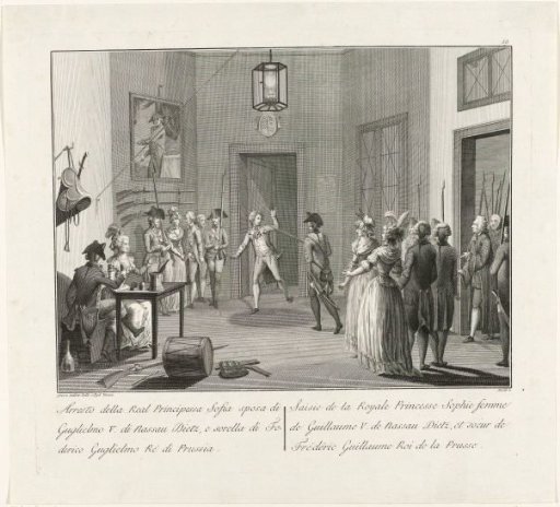 Arrest of Princess Wilhelmina at Goejanverwellesluis, 1787