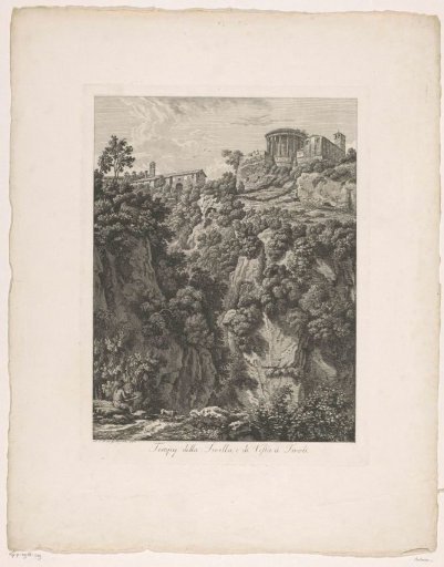 View of the Temple of Vesta near Tivoli