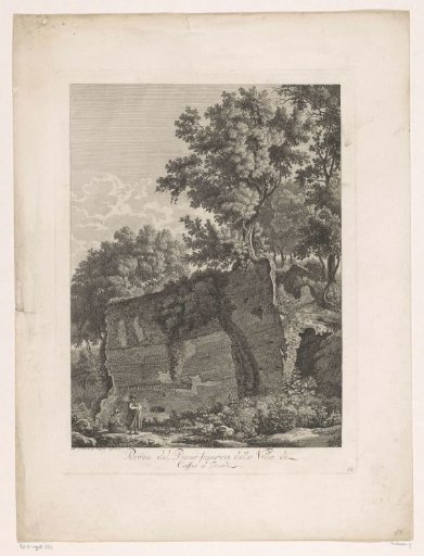 View of the ruins of Villa Cassius