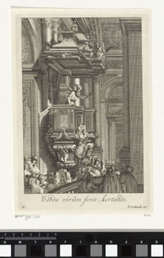 Preacher on a Pulpit to the Left