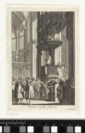 Preacher on a Pulpit to the Right