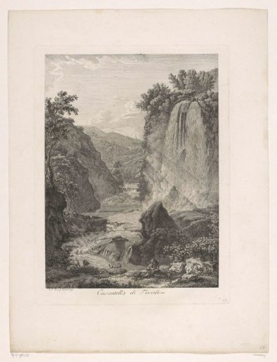 View of the waterfalls of Tivoli