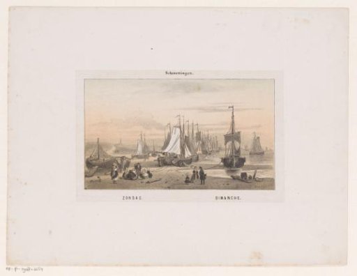 Boats on the Beach of Scheveningen