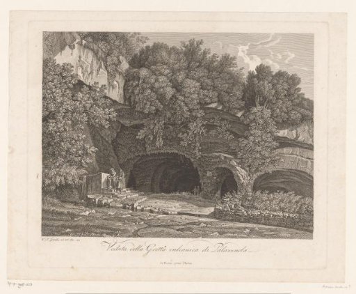 View of the Volcanic Caves near Palazzuolo