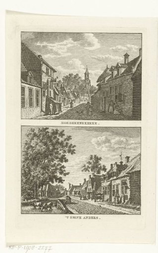 Two village views in Hoedekenskerke