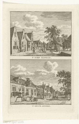 Two village views of Kapelle