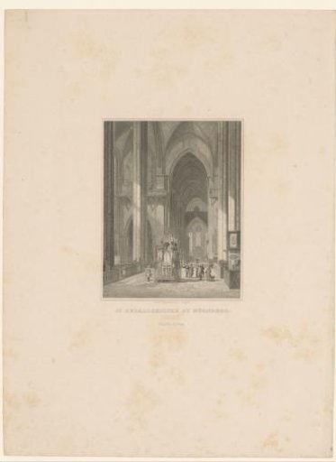 Interior of the Saint Sebaldus Church in Nuremberg