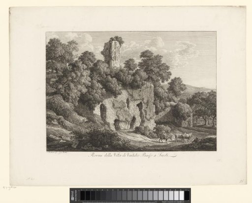 View of the ruin of the Villa Publius Ventidius Bassus in Tivoli