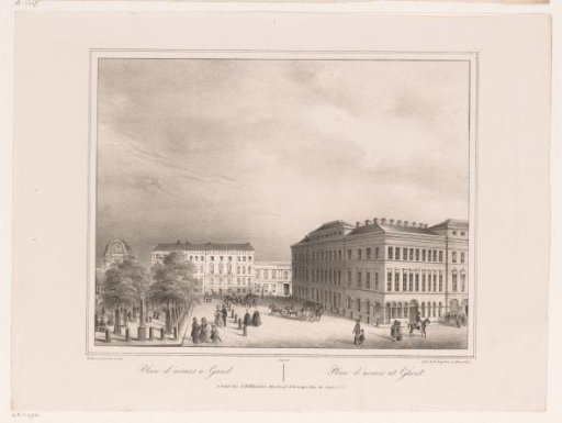 View of the Kouter in Ghent