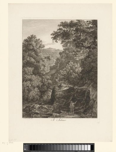 View of the ravine of Subiaco