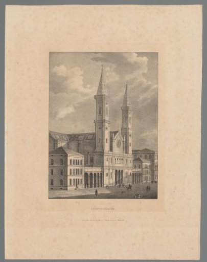 View of the Ludwigskirche in Munich