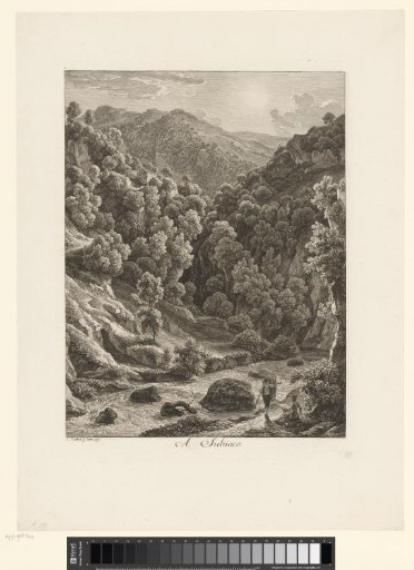 View of the ravine and river near Subiaco
