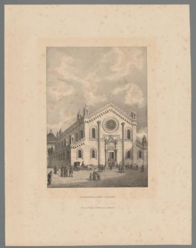 View of the Allerheiligen-Hofkirche in Munich