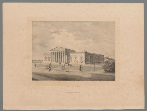 View of the Glyptothek in Munich