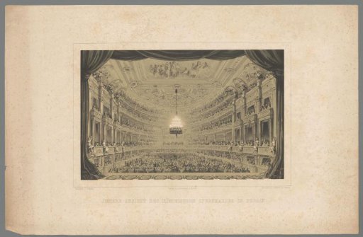 Interior of the Hofoper in Berlin