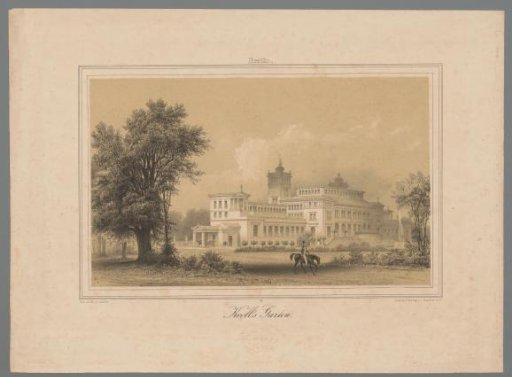 View of the Gardens of the Kroll Opera