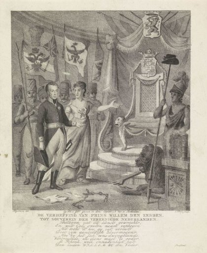Allegory on the Inauguration of Prince William Frederick as Sovereign Prince, 1814