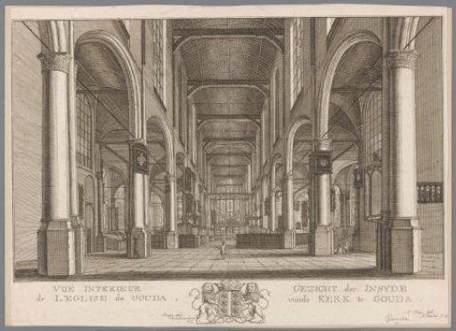 Interior of the St. John's Church in Gouda