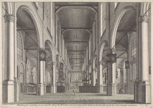 Interior of the St. John's Church in Gouda
