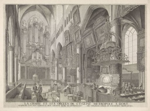 Interior of the Great Church in Dordrecht