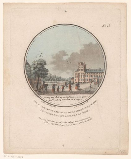 Buitenhof with a view of the Stadtholder's quarter in The Hague