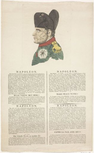 Satirical print on Napoleon, 1813