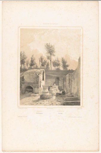 View of the Ruin of a Bakery in Pompeii