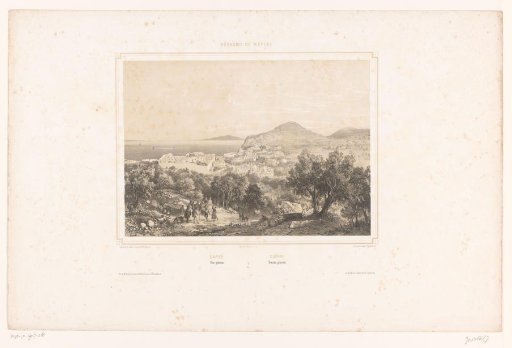 View of Capri in the bay of Naples