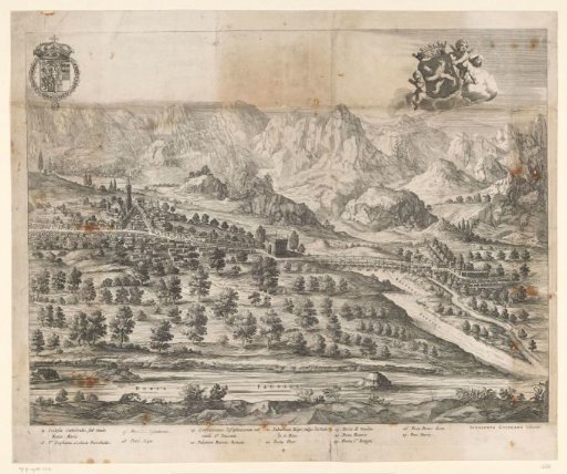 Right-hand part of a view of Aosta