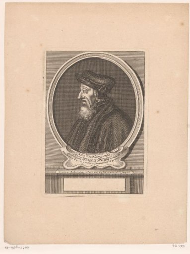 Portrait of Johannes Oecolampadius