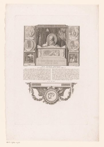 Allegorical portrait of Jean-Jacques Rousseau