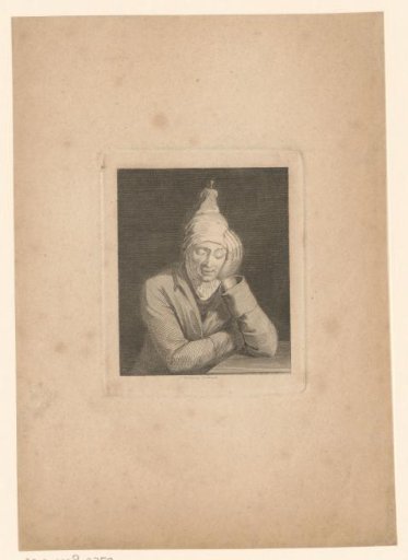 Man with eyes closed leaning on his elbow