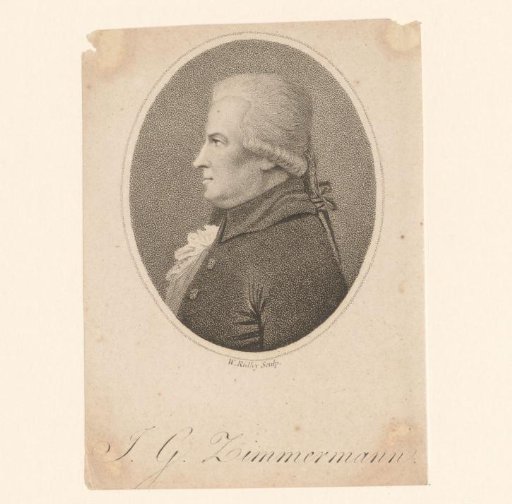 Portrait of Johann Georg Zimmermann