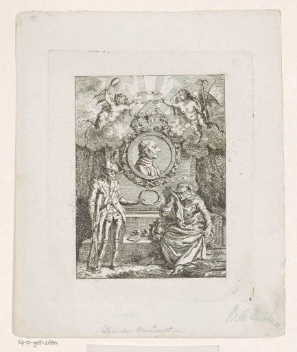 Satirical Allegory Surrounding the Monument of Johann Caspar Lavater