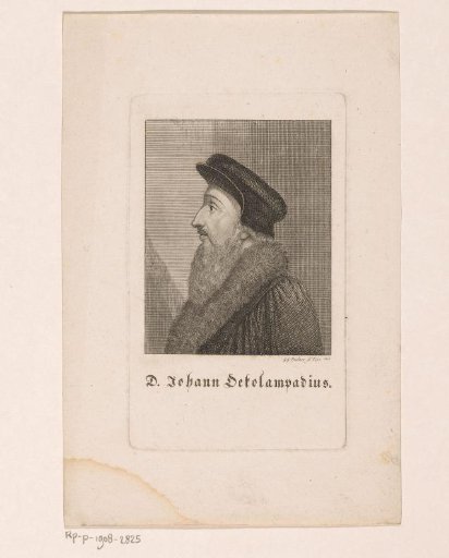 Portrait of Johannes Oecolampadius