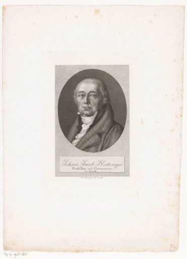 Portrait of Johann Jakob Hottinger