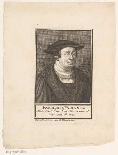 Portrait of Joachim de Watt
