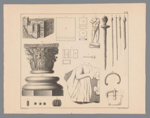 Roman excavations including a Corinthian capital