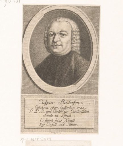 Portrait of Johann Caspar Bachofen