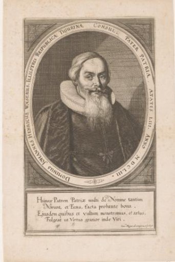 Portrait of Johann Heinrich Waser at the age of 53