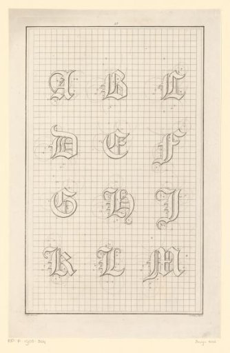 Letters A through M