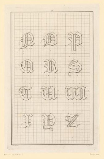 Letters N through Z
