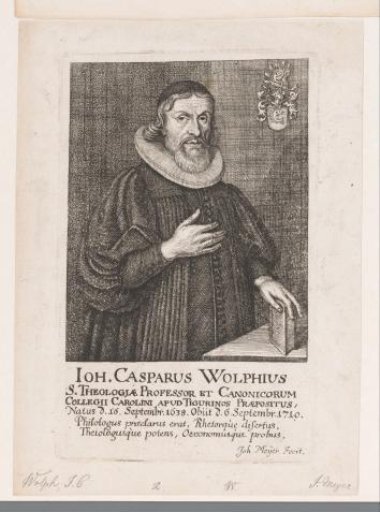 Portrait of Johann Caspar Wolphius