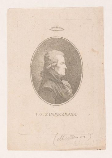 Portrait of Johann Georg Ritter von Zimmermann