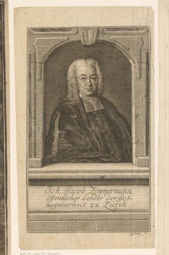 Portrait of Johann Jacob Zimmermann