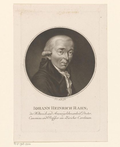 Portrait of Johann Heinrich Rahn