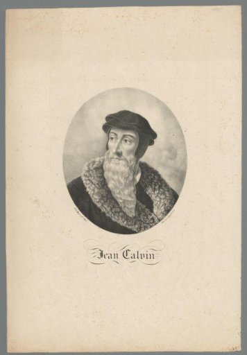 Portrait of Johannes Calvin