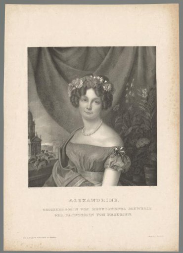 Portrait of Alexandrine of Prussia