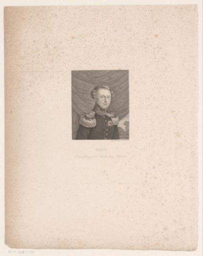Portrait of Paul Friedrich, Grand Duke of Mecklenburg-Schwerin